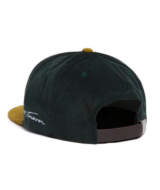 HUF 'CORDUROY CLASSIC H SNAPBACK' - FOREST GREEN