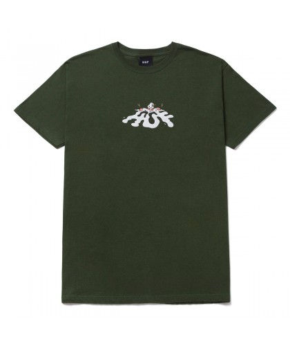 HUF 'SNOWMAN S/S TEE' - FOREST GREEN