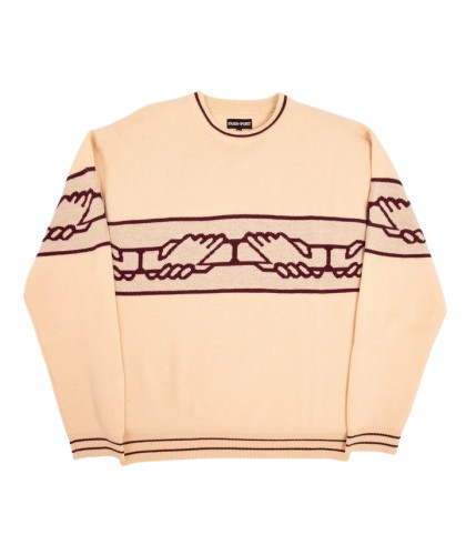 PASS~PORT 'INTER SOLID' KNITTED SWEATER CREAM