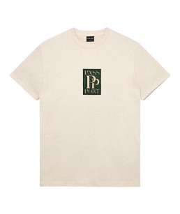 PASS~PORT 'PP EMBROIDERY' TEE NATURAL