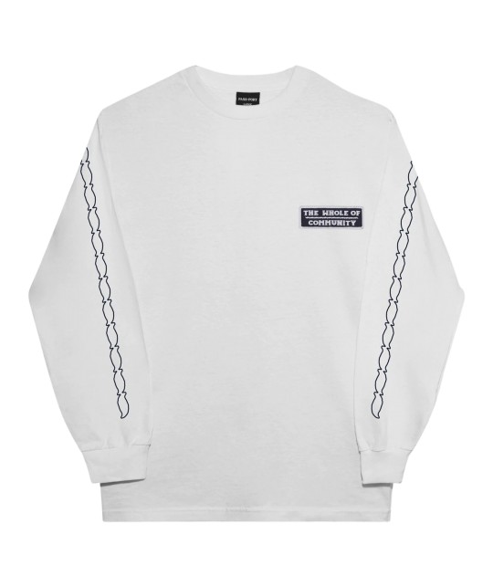 PASS~PORT 'WHOLE OF COMMUNITY' L/S TEE WHITE