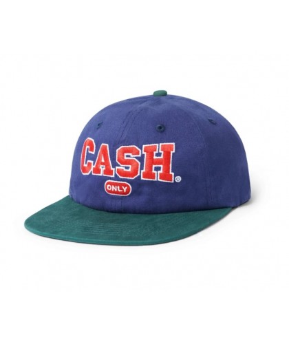 CASH ONLY 'COLLEGE 6 PANEL CAP' NAVY / FOREST